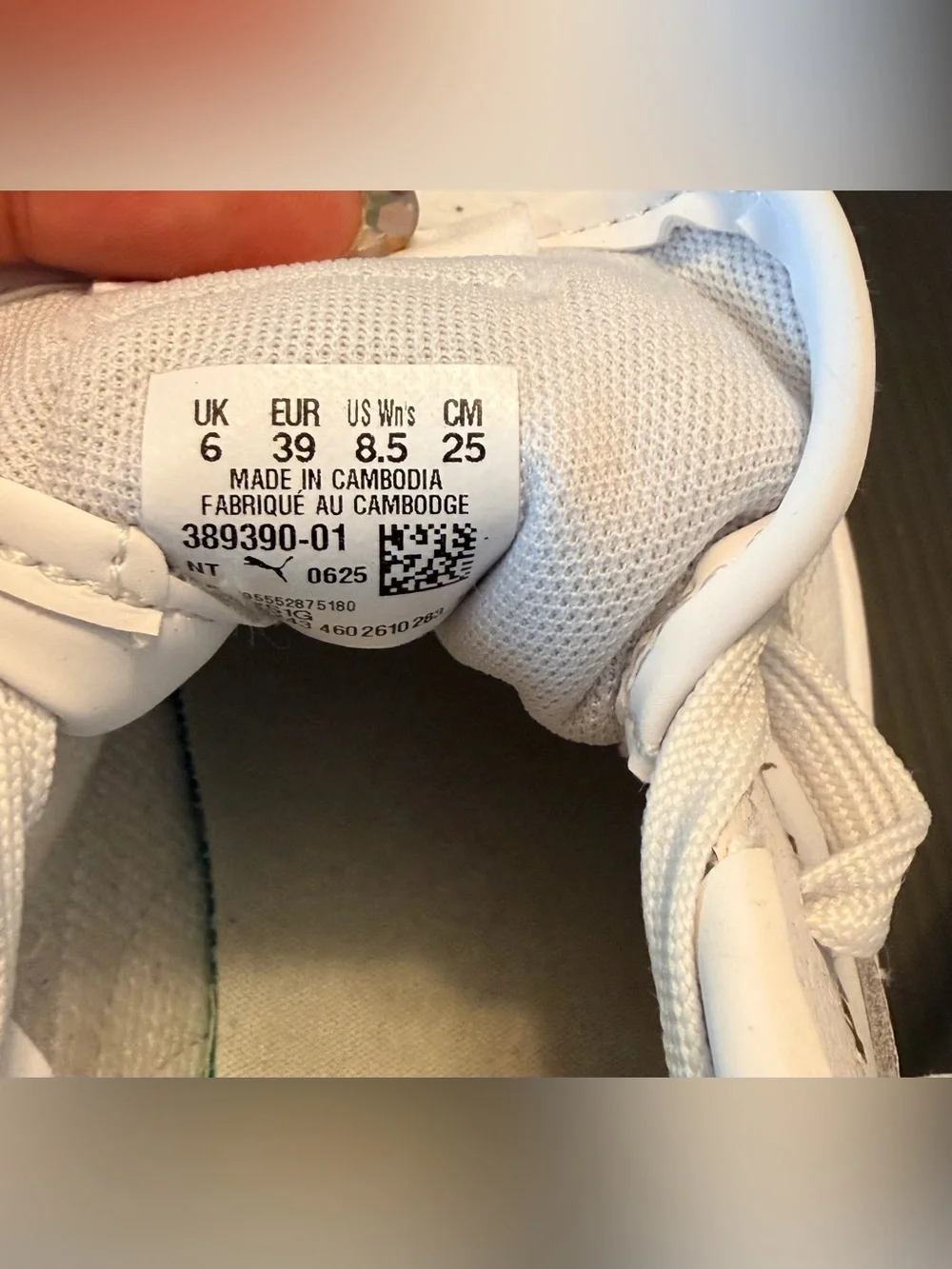 Puma Cream-White Elevated Lace-Up Sneakers